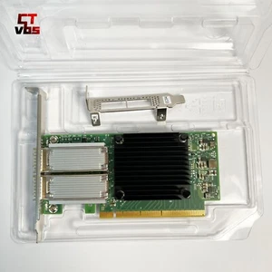 Véritable MCX516A-CCAT Mellanox ConnectX-5 CX516A 100 GbE double port QSFP28 PCIe 3.0 - Photo 1/3