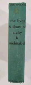 The Lives & Times of Archy & Mehitabel Don Marquis 1935 Illustrated HC - Bild 1 von 5