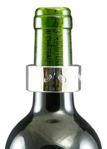 BROADWAY & Co - Sterling Silver - Wine Bottle DRIP COLLAR - Picture 1 of 4