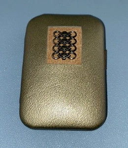 Vintage Buxton Schlüsselanhänger grün Rindsleder bis zu 4 Schlüssel - Bild 1 von 6