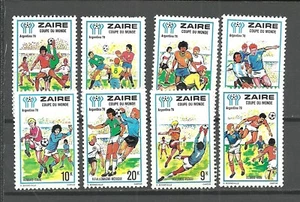Mundial de Fútbol Zaire 1978 - Argentina Mi#558-565 CV€5 MNH - Imagen 1 de 1