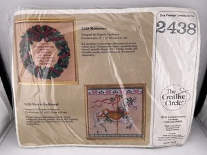 Vintage Creative Circle #2438 Merry-go-round Needlecraft Kit - Picture 1 of 6