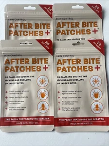 4 x Skin Control After Bite Mozzie Patches+ Stops Itch Scratch 24 Pack - Picture 1 of 3