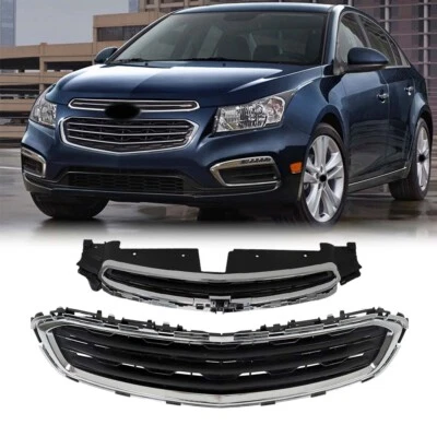 Front Upper+Lower Grille Set Chrome For Chevrolet Cruze Cruze Limited 2015 2016 Foto 1 de 4