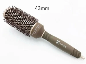 Kobe Pro Hair Brushes Radial Nano Heat-Retaining Blow Dry Ceramic Round Barrel