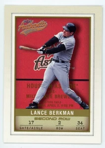 2002 Fleer Authentix Lance Berkman Second Row Parallel #81 #152/250 Astros - Picture 1 of 1