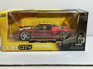 JADA DUB KUSTOMS 2005 FORD GT CANDY RED 1:24 DIECAST MODEL CAR NIB 90075 #97 - Picture 1 of 5