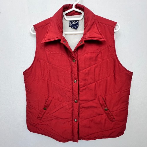 VETEMENTS ROPER Gilet Donna M Rosso Tasche a Scatto Giacca da Escursionismo Passeggio Foderato Cappotto Senza Maniche