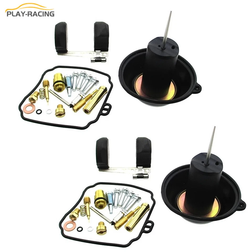 2x Para Yamaha XVS650 V Star 650 Kit Reparación Carburador Émbolo Flotador Diafragma 1998-16 Foto 1 de 4