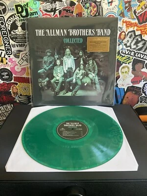 THE ALLMAN BROTHERS BAND Collected 2LP VG++ GREEN VINYL W/HYPE STICKER #17/3500 - Image 1 of 2