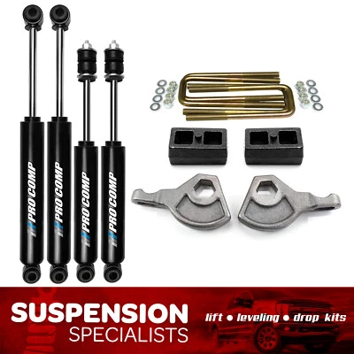 3" Front 1.5" Rear Lift Kit For 1997-2004 Dodge Dakota 4X4 w/ Pro Comp Shocks - Изображение 1 из 4