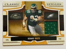 2009 Donruss Classics Classic Singles Jerseys Reggie White 100/250 Patch