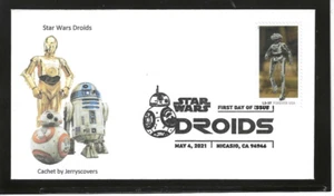 STAR WARS DROIDS FDC 2021 NICASIO, CALIFORNIA JERRY'S COVERS 1 of 1 - Picture 1 of 1
