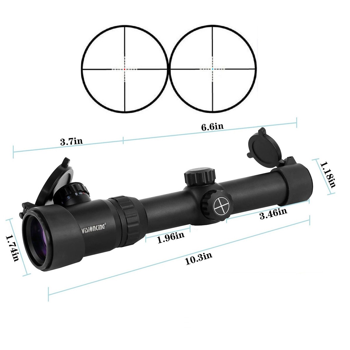 vision king 1-8×26 FFPスコープ マウント付 Amazon.co.jp: Visionking ライフルスコープ1-8X26 FFP照射狙撃