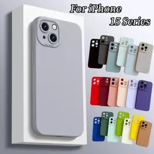 For iPhone 16 15 14 13 12 11 Pro Max XS XR Lens Protection Silicone Case Cover - Picture 1 of 25