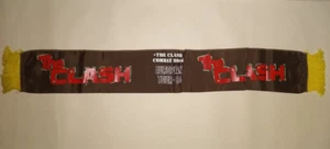 The Clash Combat Rock Europe 1984 Concert Tour Scarf brown yellow - Imagen 1 de 4