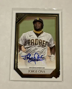 2021 Gallery Jorge Ona Auto #RA-JO Topps Certified Autograph Issue  - Picture 1 of 11