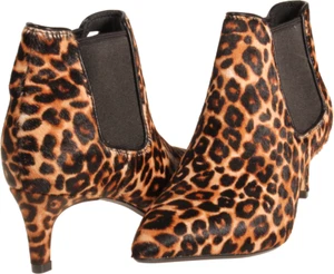 Clarks Laina55 Boot 2 Womens Heeled Bootie Leopard Print US Size 7.5 WIDE - Picture 1 of 3