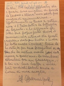 Lettera autografa di Gian Carlo Gallarati Scotti - Imagen 1 de 1