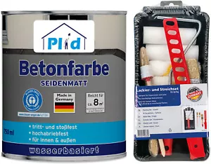 Betonfarbe 0,75L Silbergrau - für ca. 8m² / Bodenbeschichtung Bodenfarbe Sockel - Bild 1 von 7
