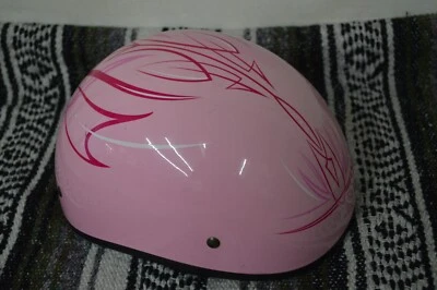 Medio casco Fulmer Harley Davidson para mujer XS pin rayas rosa gráfico DOT Foto 1 de 4