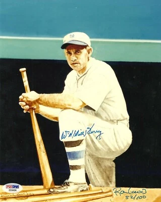 Bill Terry Signed 8x10 Photo PSA Graded 9 Full Letter Limited 52/100 HOF Giants - Image 1 of 2