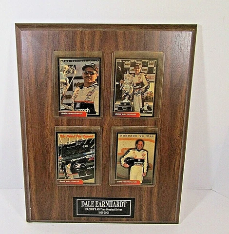 2001 Dale Earnhardt Sr Wood Plaque Collector Cards COA Set # 0783 Collectible Cover