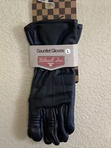 Biltwell Inc. 100% Heavy Duty Gauntlet Glove Size L Genuine Cowhide Motorcycle - Foto 1 di 10