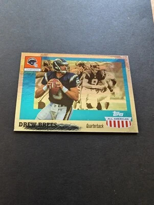 2003 Topps All American Football Foil Parallel #84 Drew Brees - Image 1 of 2