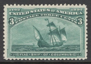 1893 US SC 232 Columbian Exposition, Flag Ship of Columbus MNH VF - Picture 1 of 3