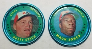 1971 Topps Baseball Coin #111 Rusty Staub #135 Mack Jones Montreal Expos - Picture 1 of 6