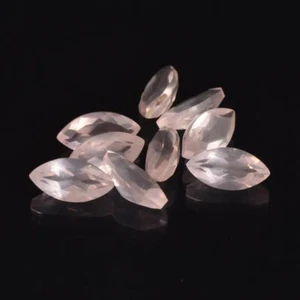 Lot 10 Pcs Natural Rose quartz 8x4mm Marquise Shape Faceted Cut Loose Gemstone - Picture 1 of 6