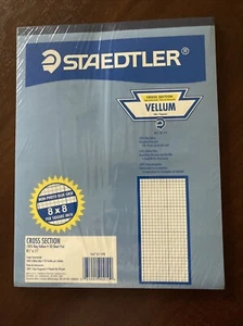 Staedtler 8,5x11 Lappenpergament 50 Blatt Block 8x8 Gitter versiegelt - Bild 1 von 3