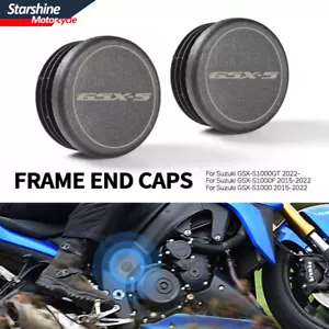 Frame Hole Cover Caps For Suzuki GSX-S1000 GSX-S1000F GSX-S1000GT GSXS1000 2015- - Picture 1 of 16