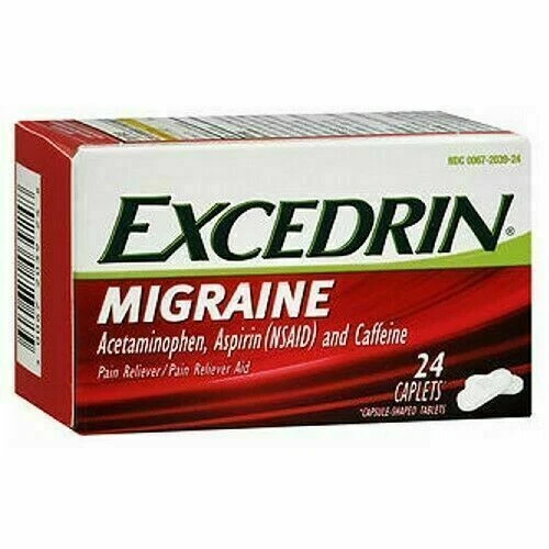 Excedrin Migraine Pain Reliever Caplets - 24 Count