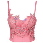 Tight Abdomen Corset Bustier With Cup Starfish Shiny Bra Outwear Shaping Tanks