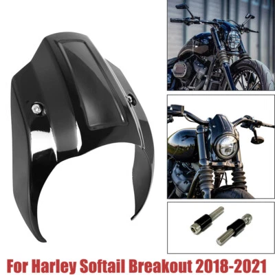 Front Headlight Fairing Cover Mask For Harley Softail Breakout FXBR FXBRS 18-up - Image 1 of 4