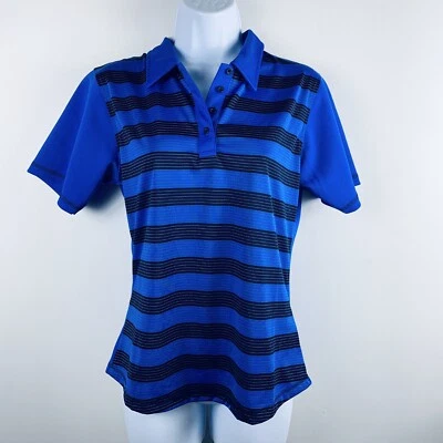 Camisa Polo Sunice Azul Rayas Talla L Manga Corta Elastizada Golf Activo Minimalista Foto 1 de 4