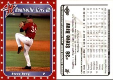 Steve Bray 2006 Huntsville Stars Team Issue #NNO Card *AutographDen*