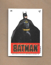 1989 Topps Batman Movie Batman Sticker Card #26 Michael Keaton NM
