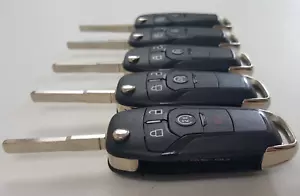 LOTE ORIGINAL SIN CORTAR DE 5 FORD 15-24 FABRICANTE DE EQUIPOS ORIGINALES LLAVE PLEGABLE MENOS ENTRADA ARRANQUE REMOTO FOB EE. UU. - Imagen 1 de 12