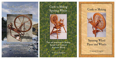 THREE BOOK SET Saxony & Irish Castle Spinning Wheel Builder's Set • 148.07€
