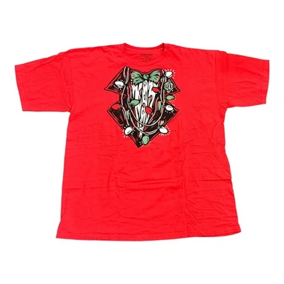 Volcom Christmas Tuxedo T-Shirt Mens XL Holiday Lights Graphic Tee - Image 1 of 4