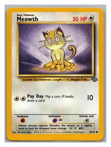 Meowth 56/64 - Pokémon Jungle Regular Excellent Condition - Picture 1 of 3
