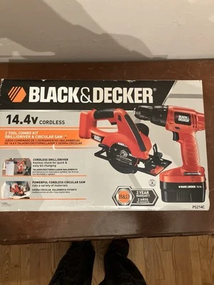  Black & Decker PS214C - 14.4V 2 Piece Tool Combo- Cordless Drill & Circular Saw - Image 1 of 4