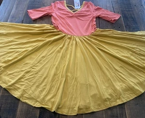Dot Dot Smile size 8/10 girls fall color block Ballerina twirl dress new - Picture 1 of 4