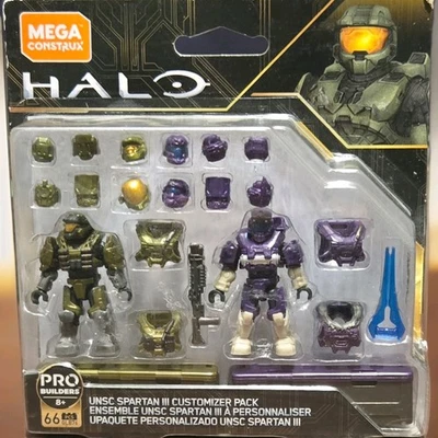 Mega Construx Halo UNSC Spartan III Customizer Pack 66 Pcs GLB76 Sealed READ - Image 1 of 2