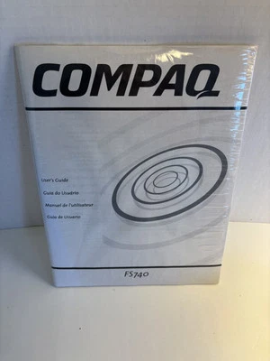 Vintage COMPAQ FS 740 Monitor User's Guide Instruction Manual - Image 1 of 2