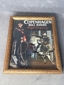 Rodeo Poster Copenhagen Bull Riders Tough Company Signed Keith Adams - Picture 1 of 5