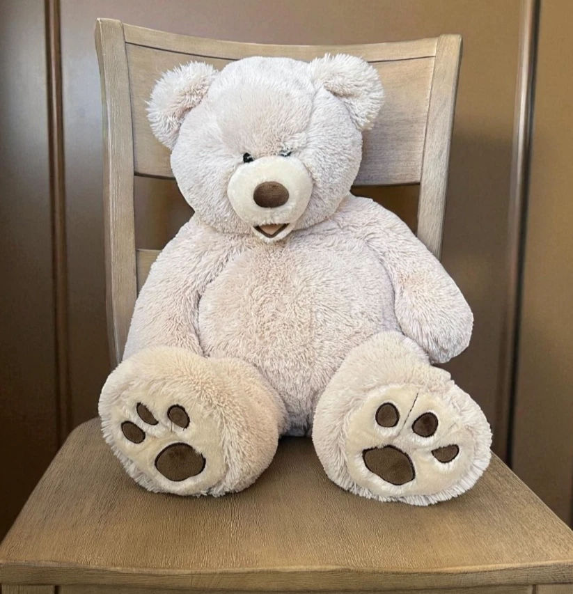Hugfun Int'l Inc. Teddy Bear – 28" Giant Plush, Soft & Cuddly, Gently Used - Image 1 of 3